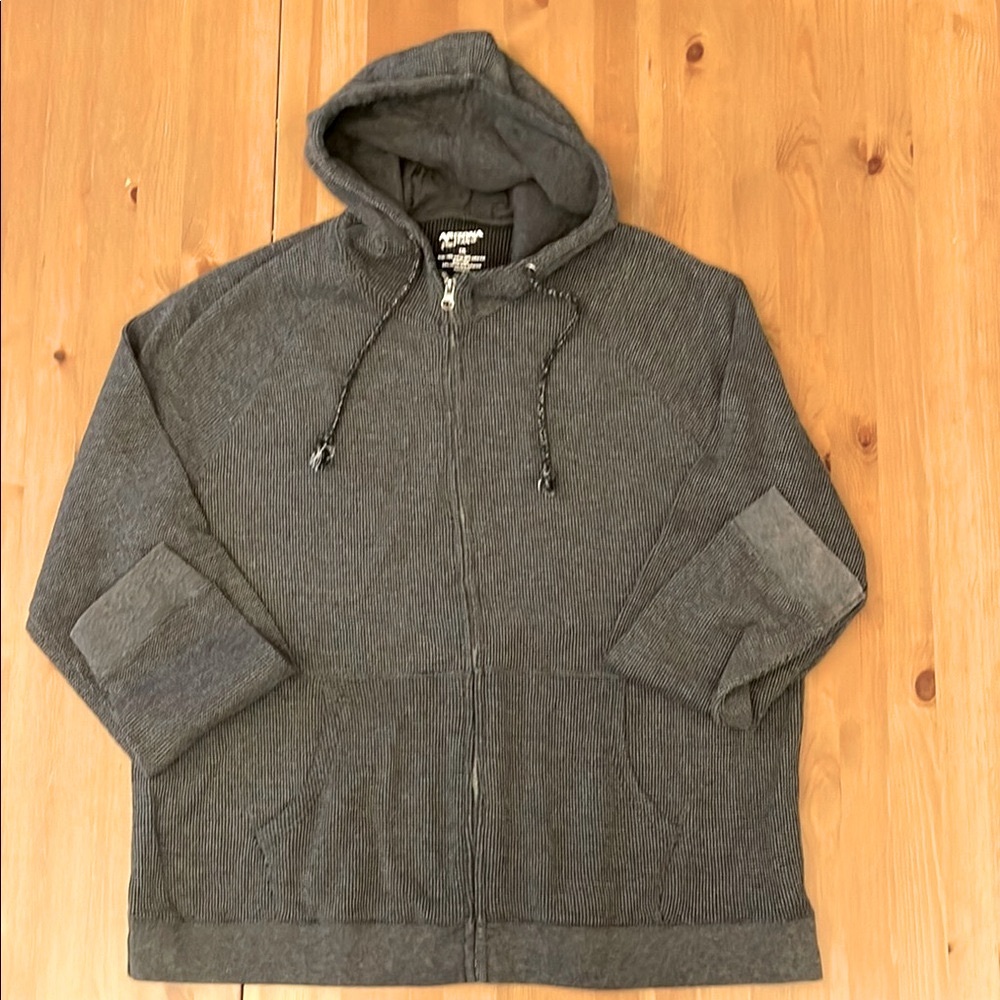 Arizona Jean Co - Men's Charcoal Gray Waffle-knit Hoodie - XXL - Long-sleeve